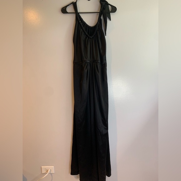 Vera Wang Maids Black Brides Maid Bridal Sleeveless Maxi Dress Size 12 - Picture 1 of 13